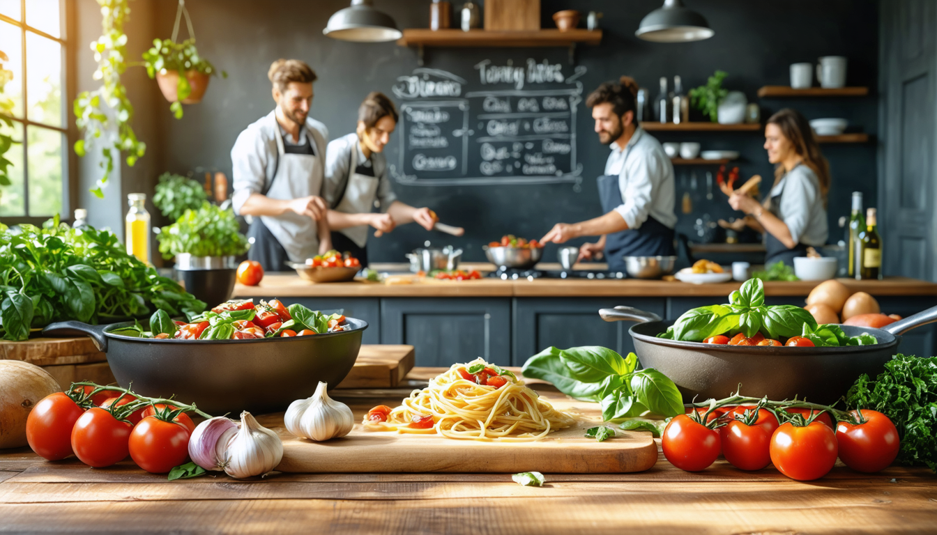 découvrez des expériences culinaires inoubliables à turin avec nos cours de cuisine interactifs et dégustations savoureuses. plongez dans la richesse de la gastronomie italienne et apprenez de nouvelles techniques tout en savourant des plats authentiques.