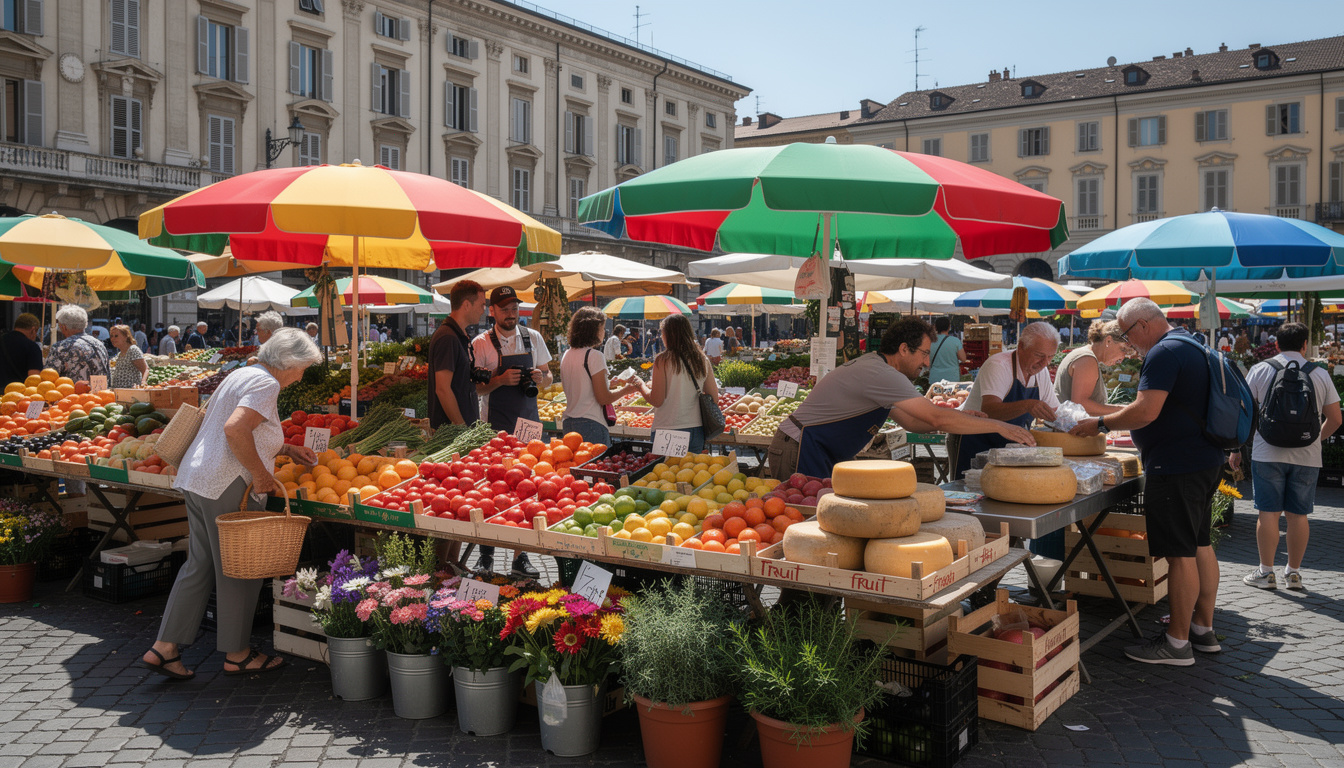 découvrez le marché de porta palazzo à turin, le plus grand marché en plein air d'europe, où se mêlent produits frais, spécialités locales, artisanat et une ambiance authentique.