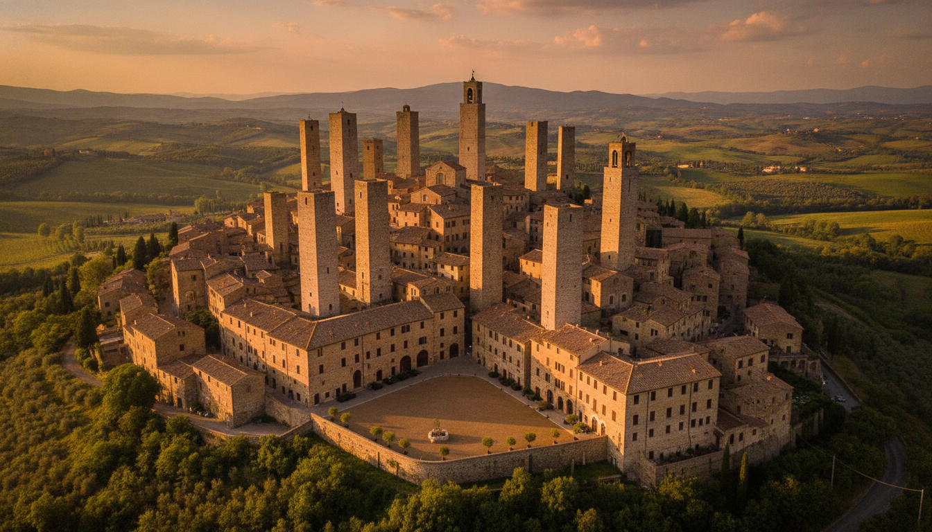 découvrez pourquoi le village de san gimignano est surnommé le "manhattan du moyen-âge" en raison de ses célèbres tours médiévales qui dominent le paysage, rappelant les gratte-ciels modernes.