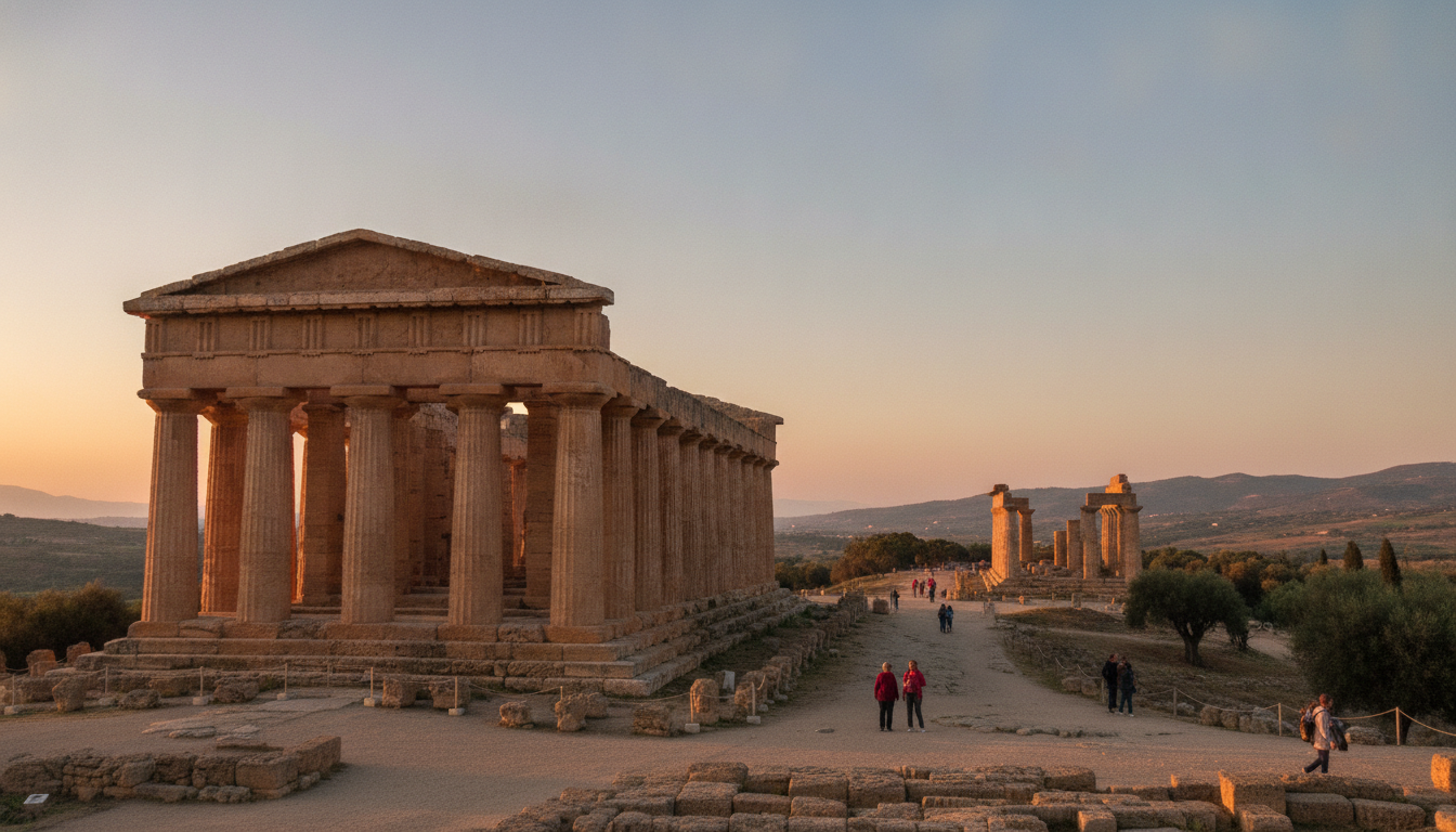 découvrez le meilleur moment de la journée pour visiter la vallée des temples à agrigente, afin d'éviter la foule, profiter de la lumière idéale et apprécier pleinement ce site archéologique exceptionnel.