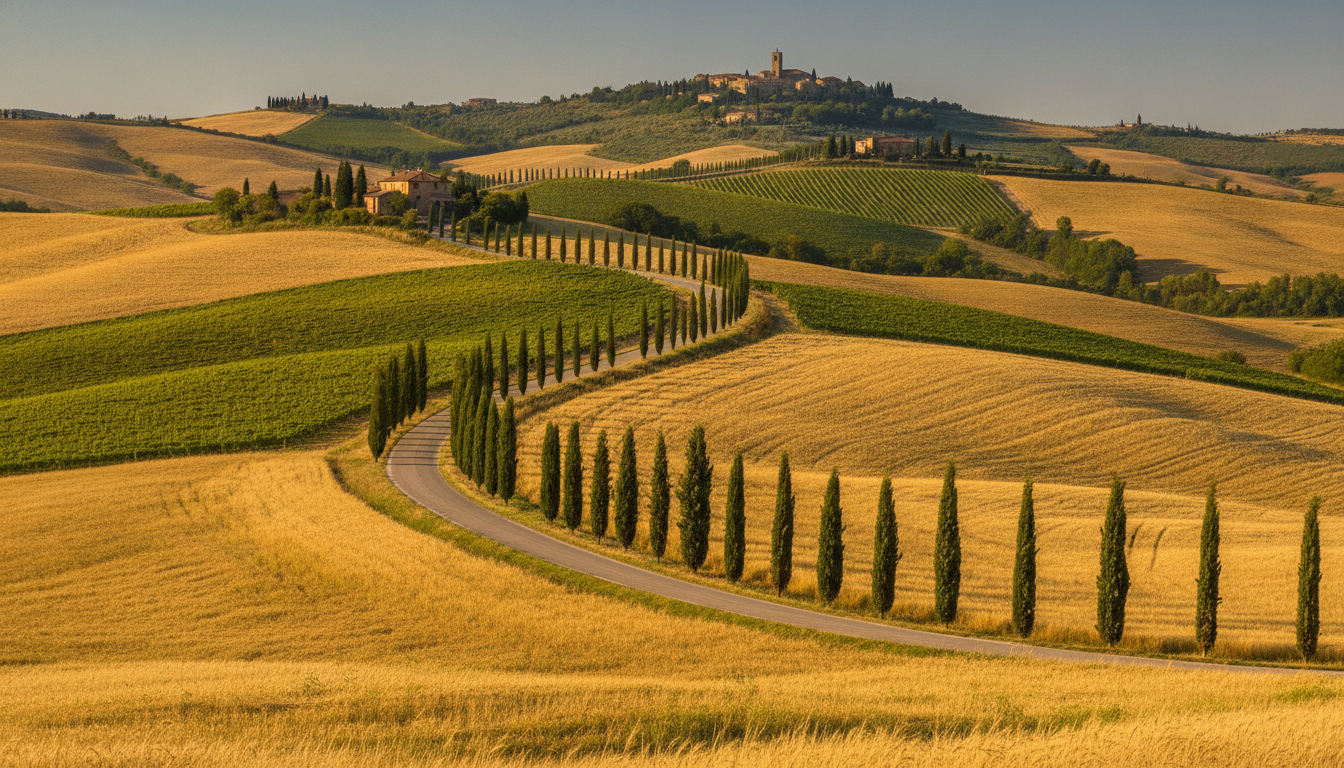 découvrez l'itinéraire idéal pour un road-trip inoubliable dans le val d'orcia et dénichez les plus beaux paysages de cette région emblématique de toscane.