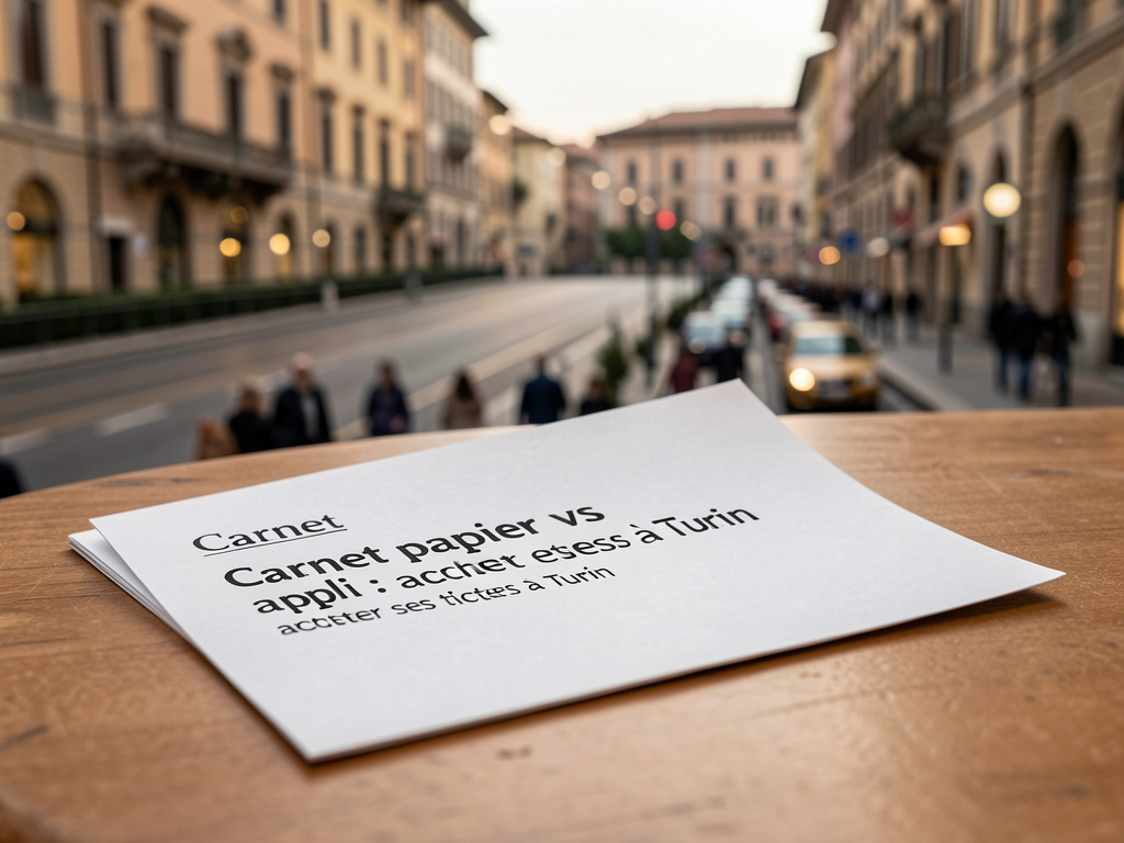 Carnet papier vs appli : acheter ses tickets à Turin