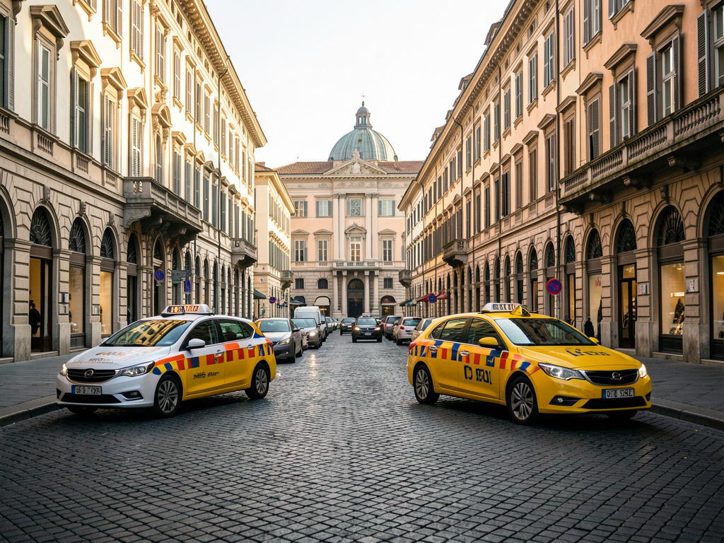 Où se situe la zone de dépose‑minute pour taxis et VTC au centre de Turin