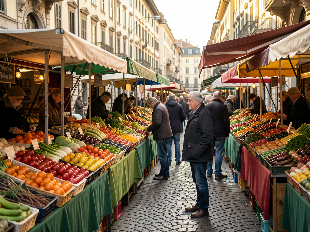Quand visiter les marchés alimentaires matinaux de Turin: jours et horaires pratiques