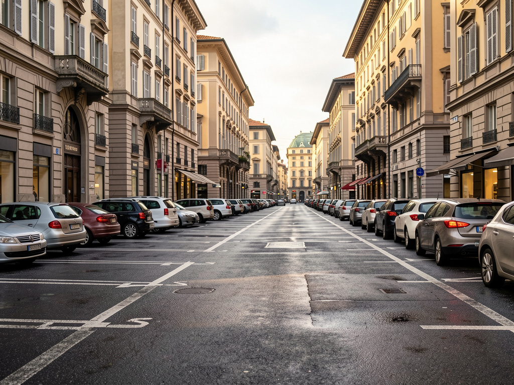 Signification des lignes de stationnement à Turin et tarifs